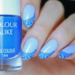 142 Kickass blue, Stamping Neglelak, Colour Alike (u)